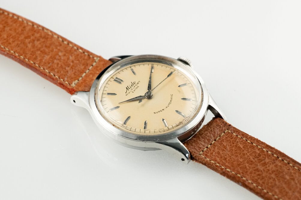 1950S MIDO MULTIFORT EXTRA, 34MM, STEEL • Vintage Watches For Sale